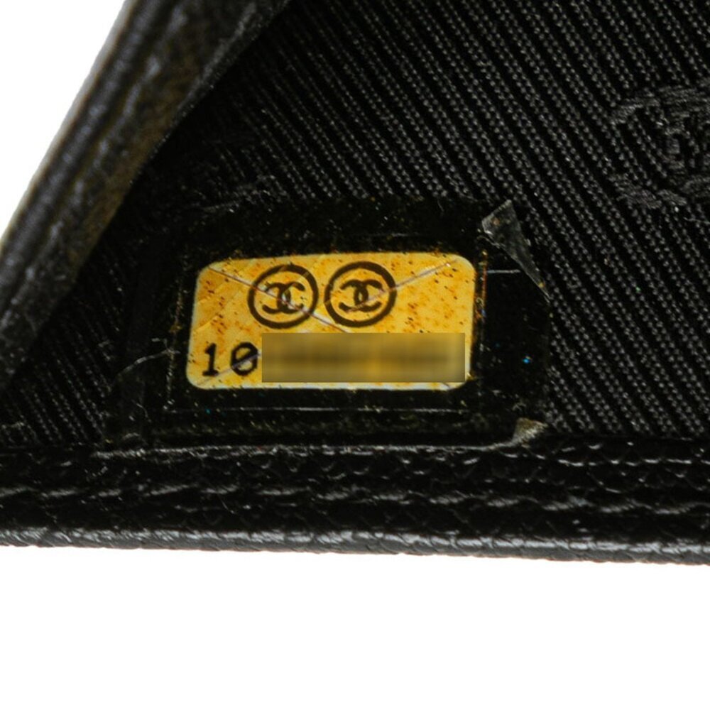 CHANEL Authentic Black Leather Wallet - Picture 9 of 10